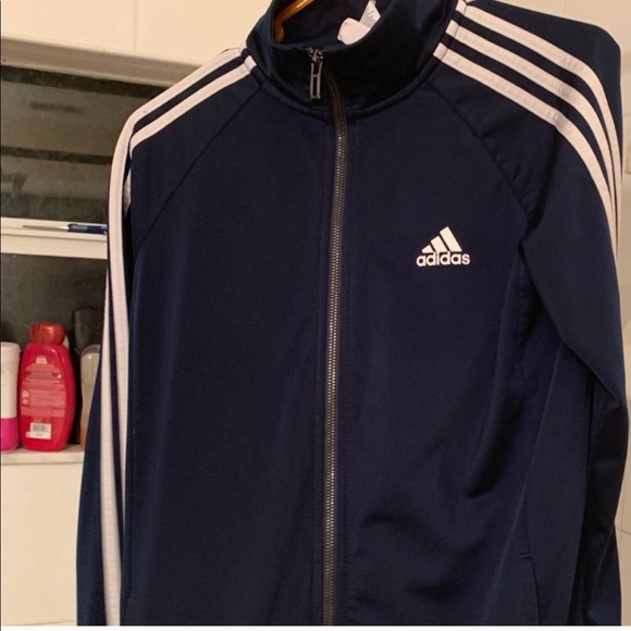 Women’s adidas jacket 🥰 NAVY BLUE - Picture 2 of 4